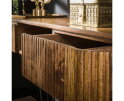 Kaptafel wave 110cm mangohout - zandkleur | Meubelplaats