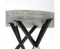 Eetkamertafel Ø120 - 3D betonlook grijs
