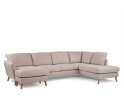 U-bank Lexington Rechts By-Olaf – Stof Inari 22 Beige – Eiken Poten – Royale Hoekbank – 310 x 196 cm