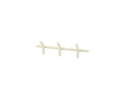 Wall coat rack Matto 3 53x23cm - beige | BY-BOO