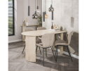 Eettafel 1-side Romano Arch - Ceramic Travertine