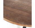 Eettafel rond met kruispoot mangohout Eleonora 130 en 150 cm | va €436