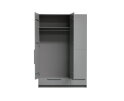 Pure - 3 Drs Hang/legkast - Splitdeur Grenen Betongrijs[fsc] - WOOOD