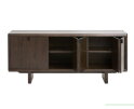 Dressoir Natu eiken 180x44x75 cm - japandi - Espresso bruin