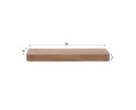 Wandplank Carve 100 - Massief acacia bruin