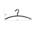 Garderobehanger ronde buis per 6 - zwart