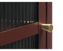 Vitrinekast Bronco tower 160 cm - Rood