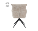 Eetkamerstoel Bardi met armleuning draaibaar - Stof Haga 30 Beige