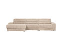 Date Chaise Longue Links Grove Ribstof Naturel - BePureHome