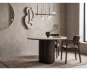 Eettafel Piazze rond marmer &Oslash;120 CM - Beige