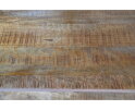 Opbergrek 4 planken  - 165x48x200 - Naturel/zwart - Mangohout/ijzer