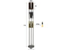 Vloerlamp 3L tricolore Lucente - Artic zwart
