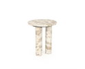 Side table Marmo 40x40cm - beige | BY-BOO