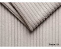 Hoekbank Livaro Beige - Zoom 19 Ribstof &ndash; Ottomane rechts &ndash; 261x204 cm