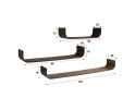 Wandplank Maya Teak U-shape set/3 - Massief teak espresso