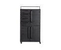 Black Beauty Kast Op Wielen Metaal Zwart - BePureHome