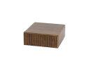 Nachtkastje 1L set/2 hangend Carve - Massief acacia drift brown