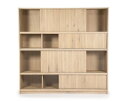 Boekenkast Milo 180x42cm - naturel | Eleonora