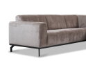 Hoekbank Avani met ottomane rechts - Taupe &ndash; 256x188x77 cm &ndash; Modern