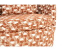 SEVN Lois fauteuil draaibaar - Rond en uitnodigend - Terracotta - 107x97x84 cm