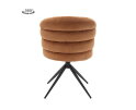 Eetkamerstoel Carro draaibaar Chenille - Caramel brown