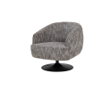 Barga Fauteuil - fabric TED 8 white-grey (draaibaar)