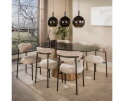 Eettafel Tinto Centro Deens ovaal 215x105 cm - Brons glas