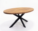 Eettafel Sophie HPL mangohout ovaal 160x90 cm - Naturel