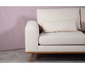 Hoekbank Elora Chaise Longue rechts – Beige Stof – Houten Poten – 283 x 160 cm - By-Olaf
