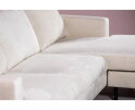 BY-OLAF Hoekbank Elvano met Chaise Longue - links of rechts – Champagne Stof Loris 01 – 218x152 cm