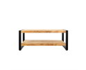 Salontafel Britt met onderplank mangohout 110x60 cm - Naturel