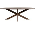 Eettafel Capricorn Deens ovaal Acacia 160x90 cm - Bruin - Houten onderstel