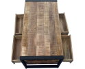 Salontafel Britt met 4 Laden mangohout 120x60x45 cm