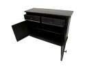 Dressoir Provence - 130x45x90 - zwart - Grenen