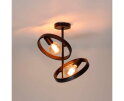 Plafondlamp Hover 2 lampen - Charcoal