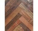 Wandkast Verona - 100x40x200 - Bruin/zwart - Oud hout/metaal