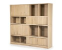 Boekenkast Milo 180x42cm - naturel | Eleonora