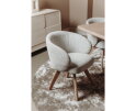 Brescia Armstoel - fabric Puente 06 beige white (draaibaar)