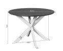 Eettafel Madison Brown | 110 cm | Poot Black