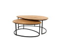 Hannover salontafel organisch, set van 2, Smooth Natural - Must Have Collection