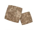 Bijzettafel set Nordin 34x34cm - bruin | Eleonora