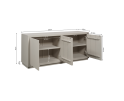Dressoir Brussel Sand 4 deurs | 200 cm