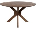 Eettafel Gemini rond Acacia 130 cm - Marron Brown