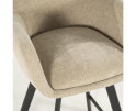 Barstool Bliss with armrest - taupe | BY-BOO