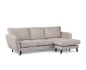 3 seater sofa CL right, fabric Orinoco 23, K460 beige, black leg