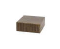 Nachtkastje 1L set/2 hangend Carve - Massief acacia drift brown