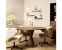 Eettafel Lima Walnut | 130 cm | Rond