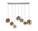 Hanglamp Stellar 7 lampen - Oud zilver