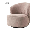 Belvi Fauteuil - fabric AJ3019-13 Old pink (draaibaar)