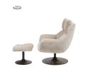Force coffeechair 360&deg; + footstool - Cremona 14 beige